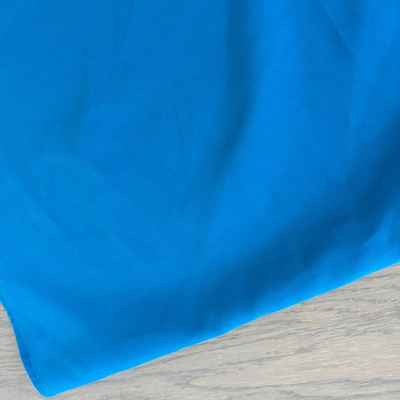 Sachin + Babi Bacall Ocean Blue Gown Off The Shoulder Maxi Dress Evening Size 6 - Picture 8 of 15